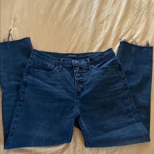 Banana Republic Black Ankle Cropped Jeans